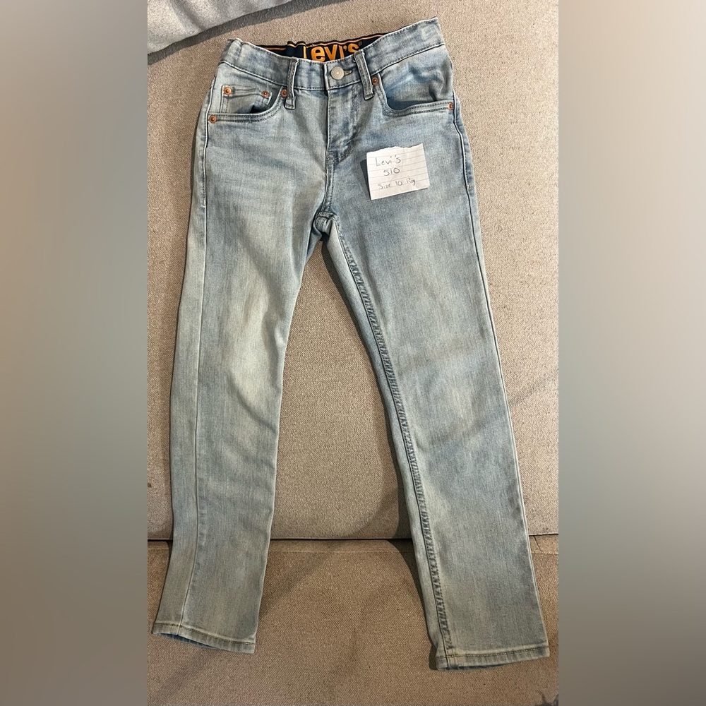 Levi's 510 Blue Skinny Jeans with Subtle Fading